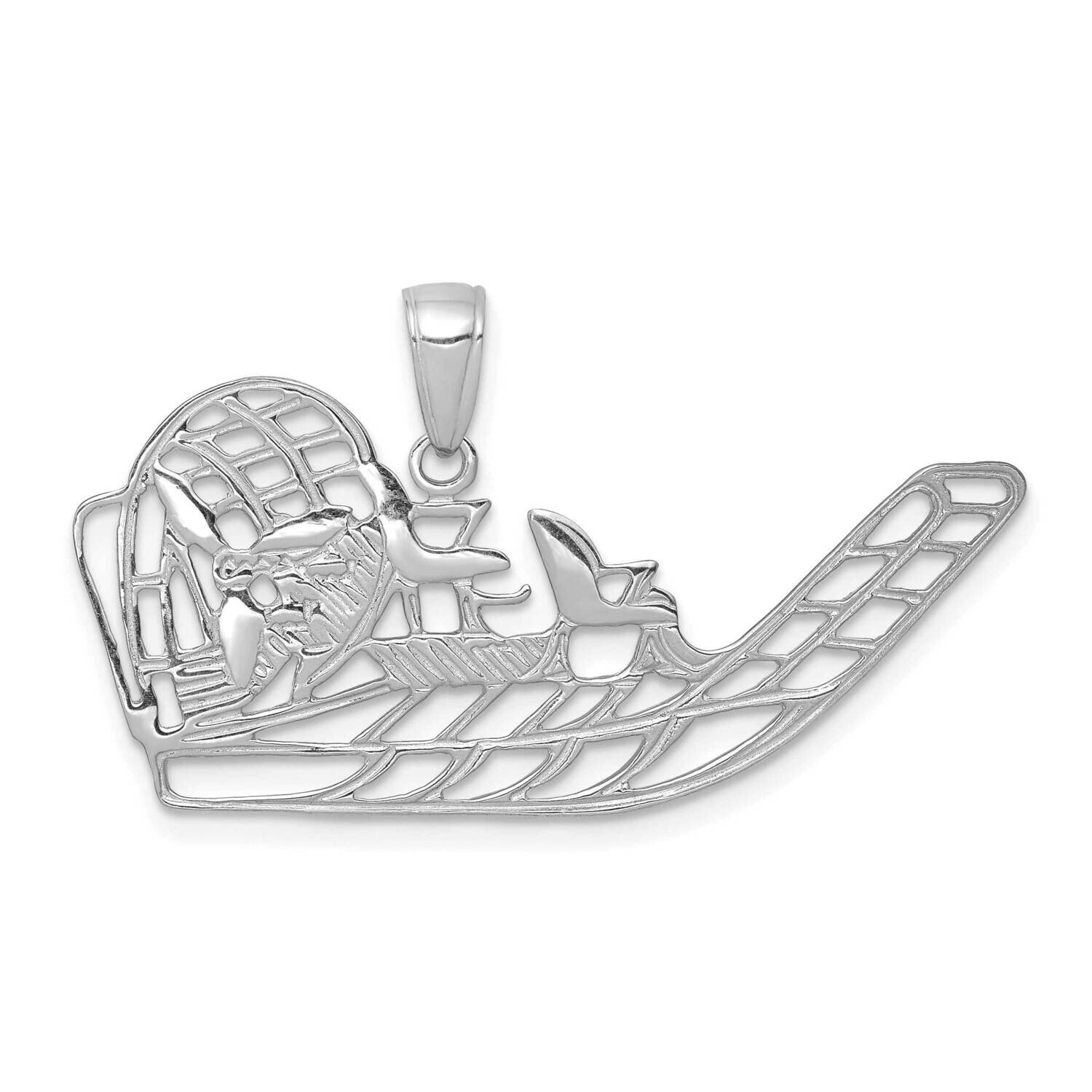 Air Boat Pendant 14k White Gold K3102W, MPN: K3102W, 196904084380