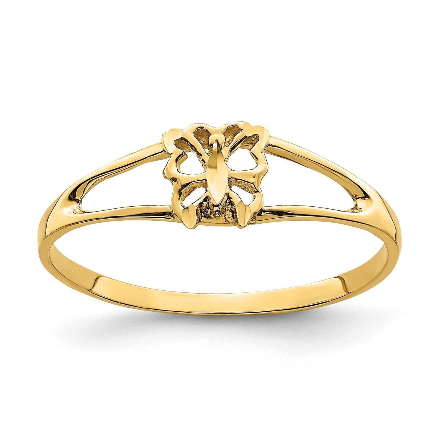 Mini Butterfly Ring 14k Gold K4542, MPN: K4542, 637218086115