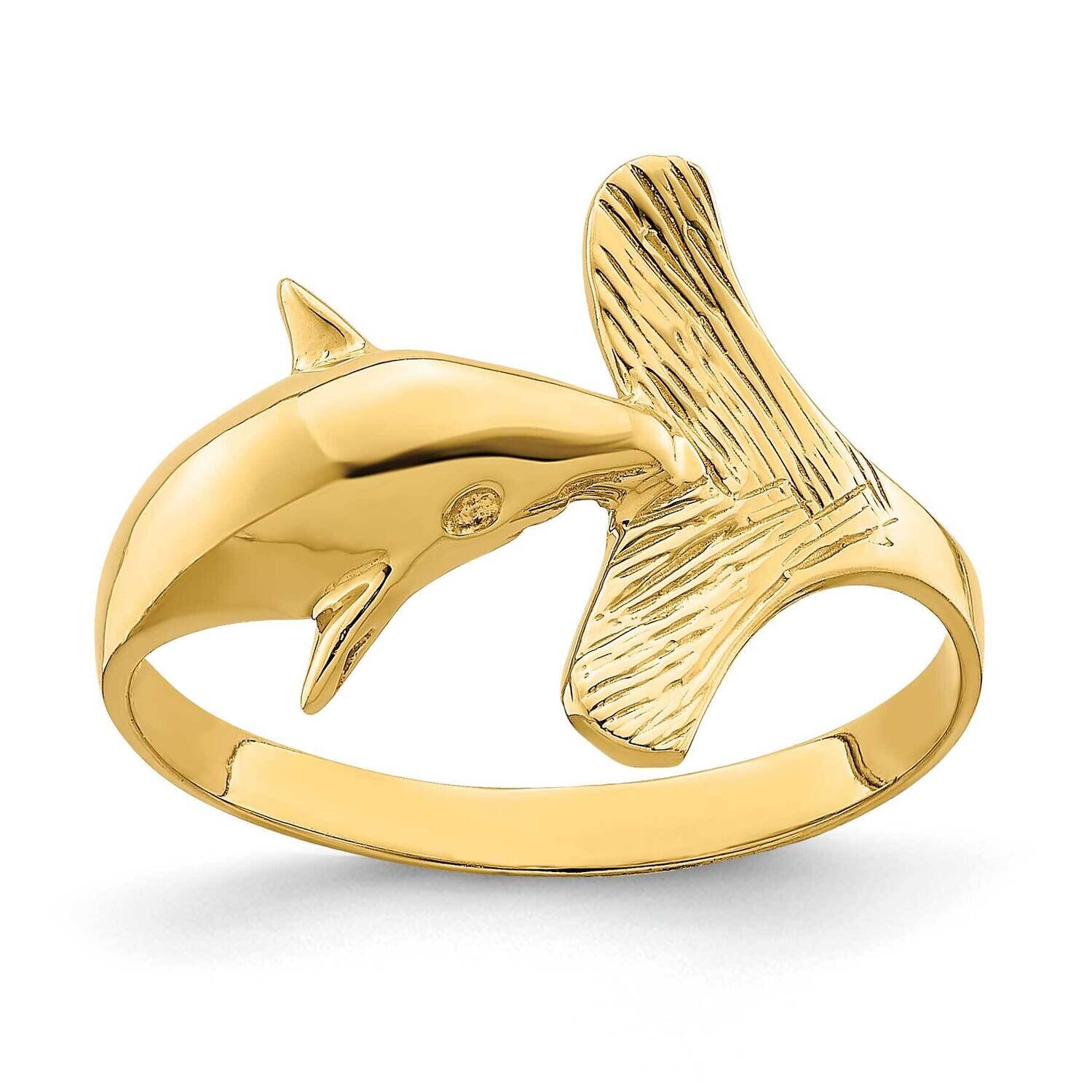 Fan-Tailed Dolphin Ring 14k Gold K4548, MPN: K4548, 637218013975