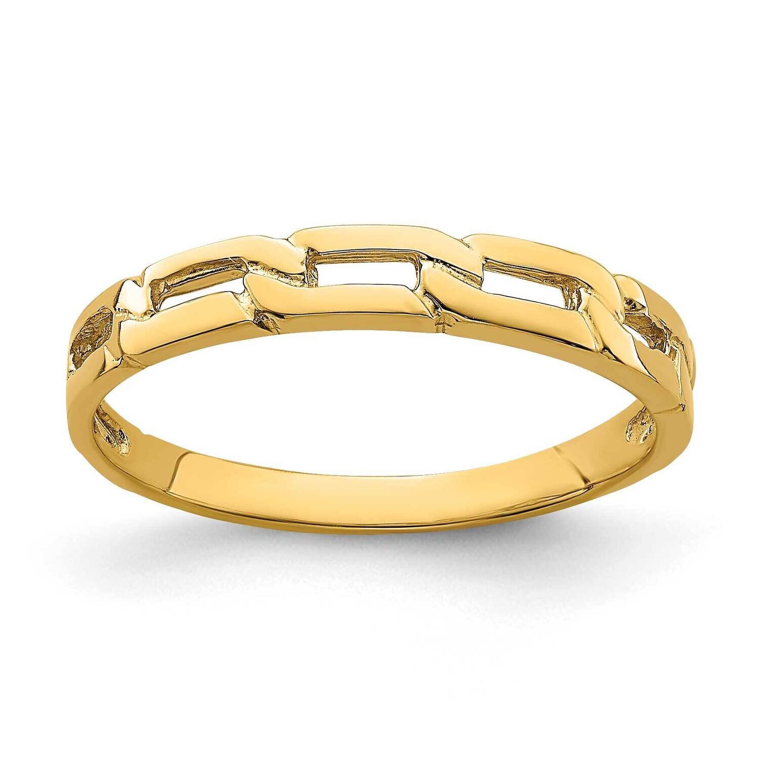 Five Chain Link Band Ring 14k Gold K4591, MPN: K4591, 637218050468