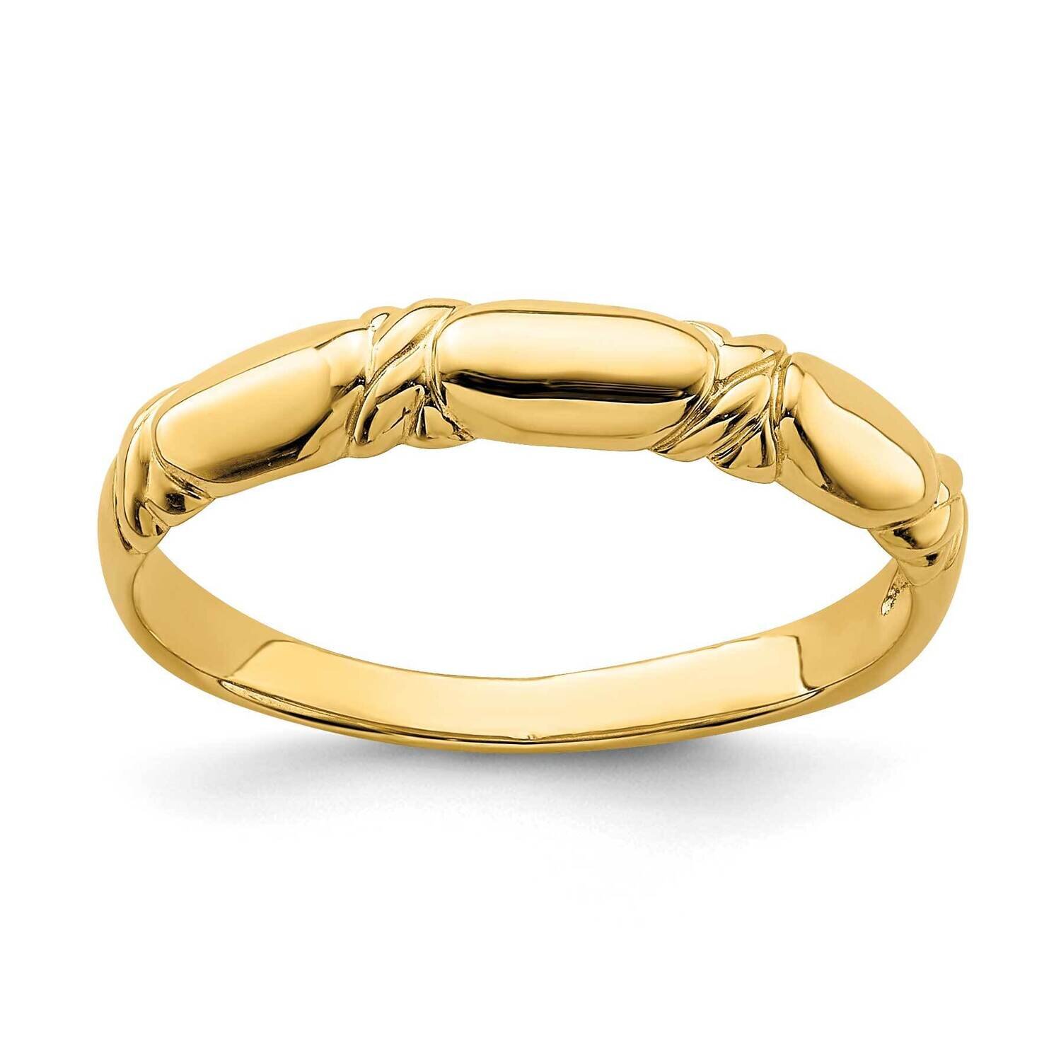 Link Band Ring 14k Gold K4608, MPN: K4608, 637218006045