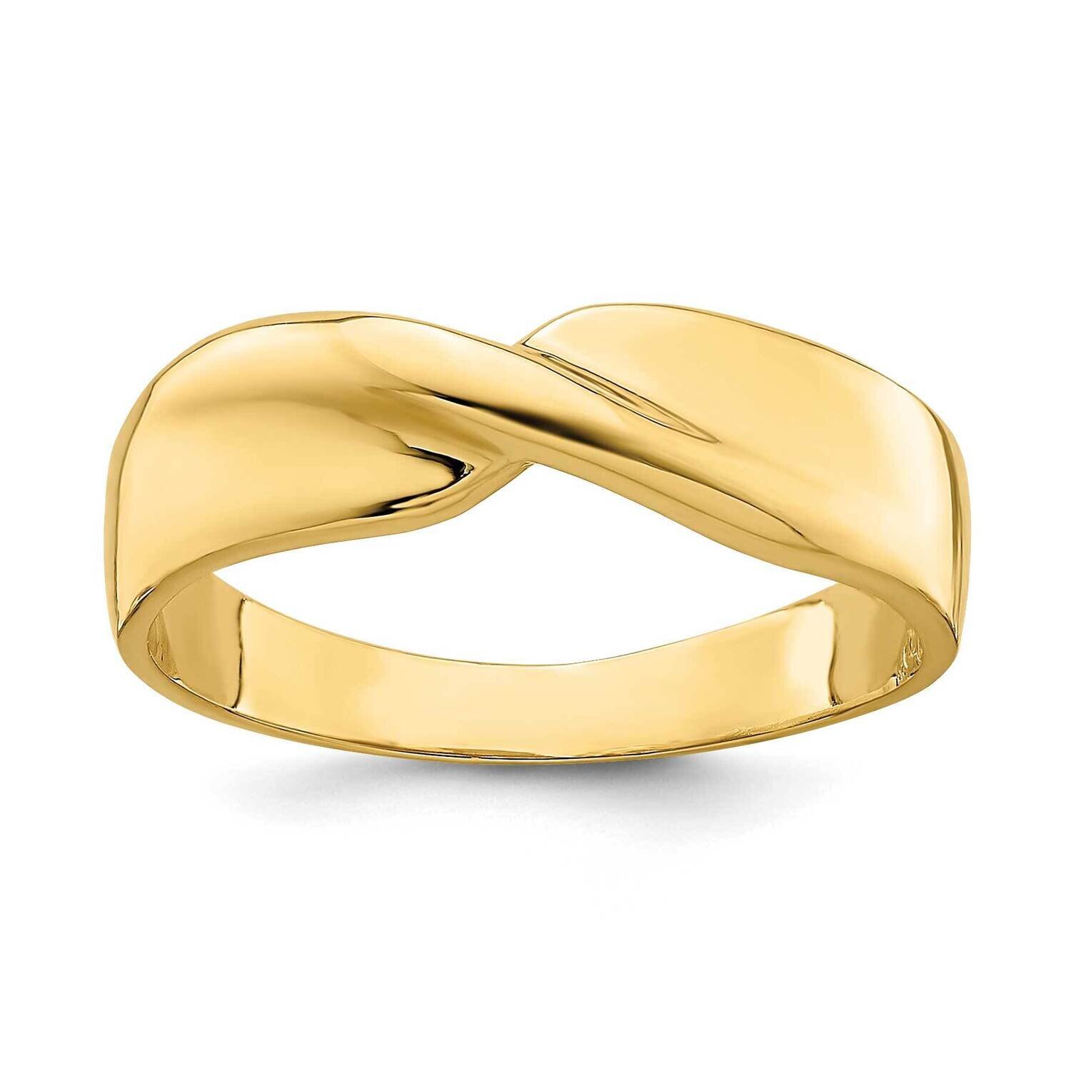 Single Ridge Ring 14k Gold Polished K4647, MPN: K4647, 637218004058