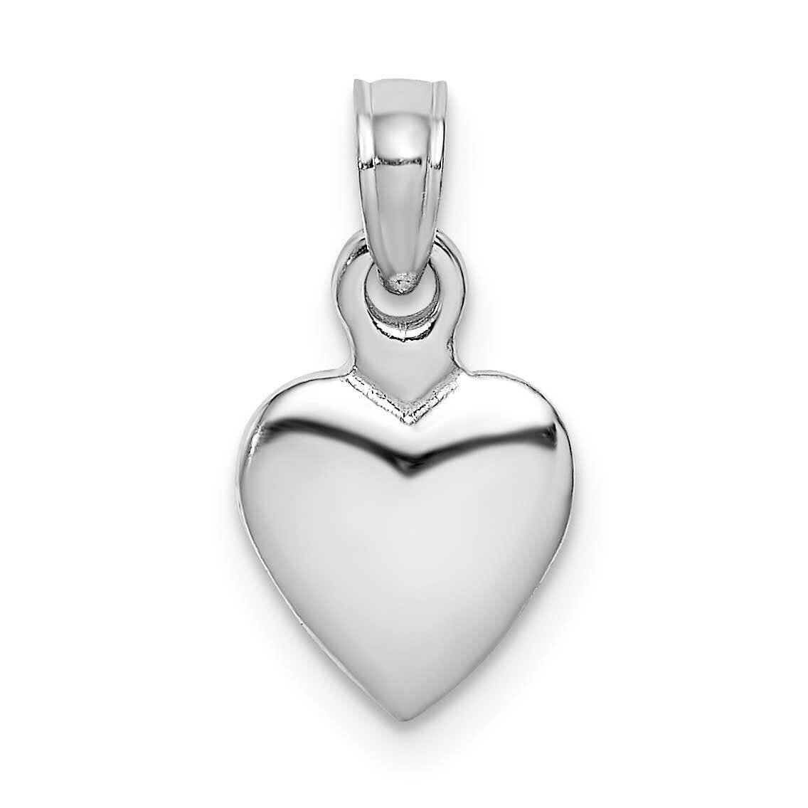 Heart Pendant 14k White Gold Polished K5179W, MPN: K5179W, 637218169740