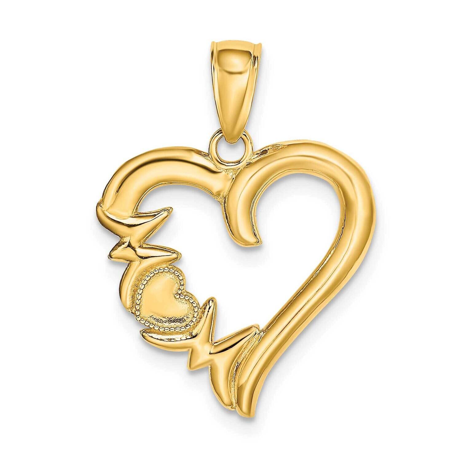 Mom Heart Pendant 14k Gold Polished K5196, MPN: K5196, 637218171767