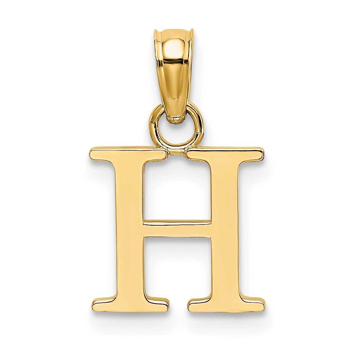 H Block Initial Charm 14k Gold Polished K6423H, MPN: K6423H, 637218007318