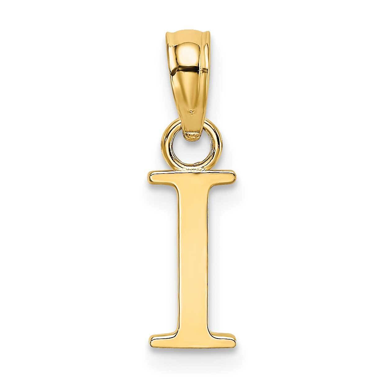 I Block Initial Charm 14k Gold Polished K6423I, MPN: K6423I, 637218007325