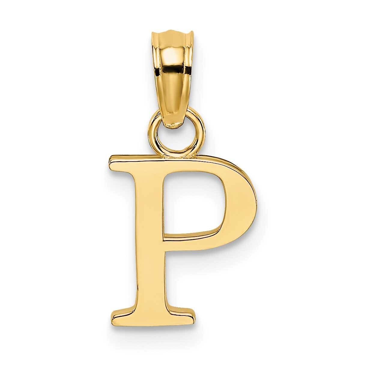 P Block Initial Charm 14k Gold Polished K6423P, MPN: K6423P, 637218007394