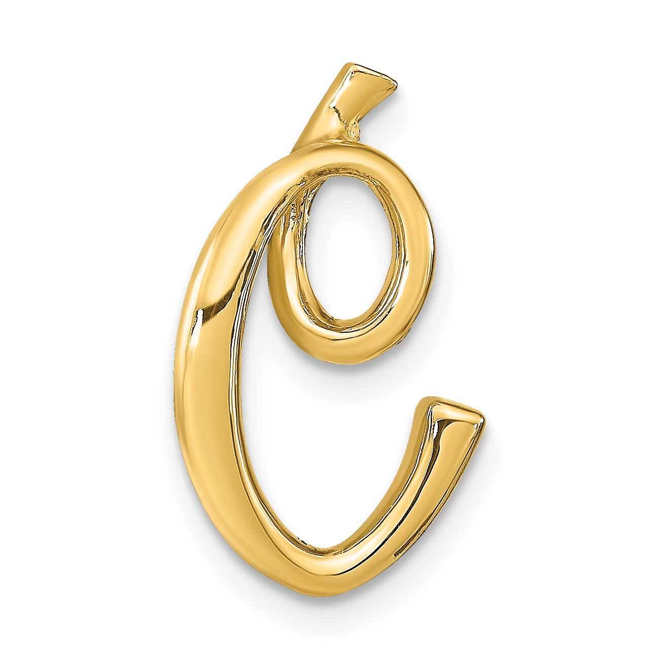 Letter C Initial Slide 14k Gold Polished K6425C, MPN: K6425C, 63721809987