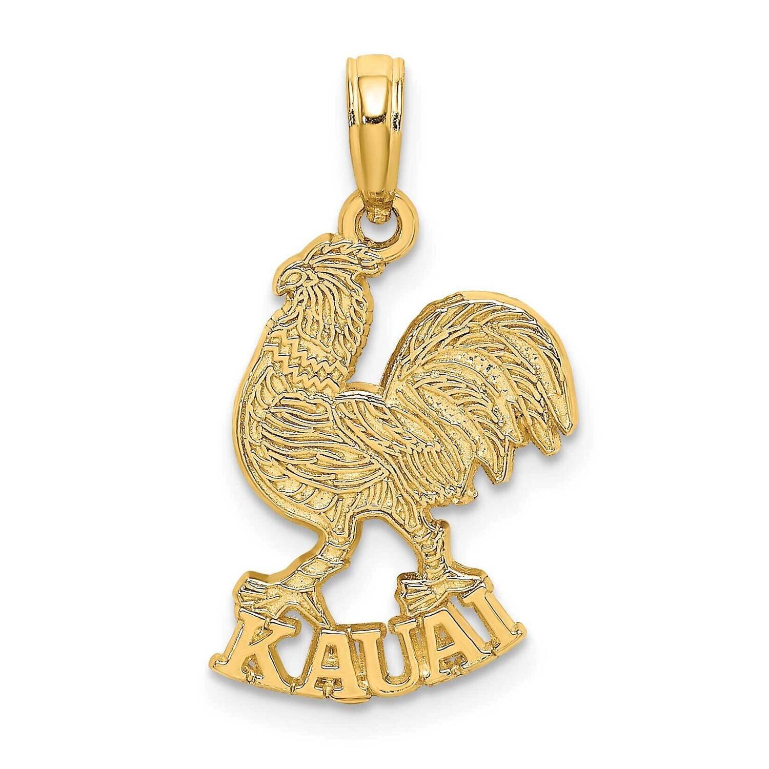 Kauai Under Rooster Charm 14k Gold K6430