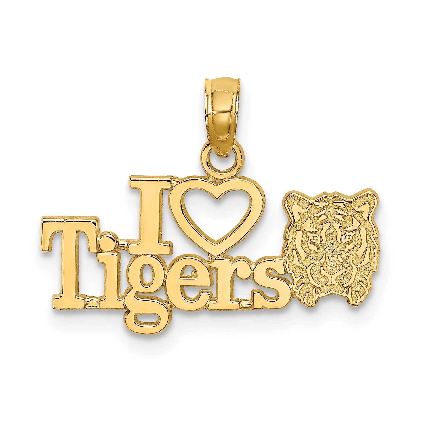 I Heart Tigers with Tiger Head Charm 14k Gold K6434, MPN: K6434, 637218000173