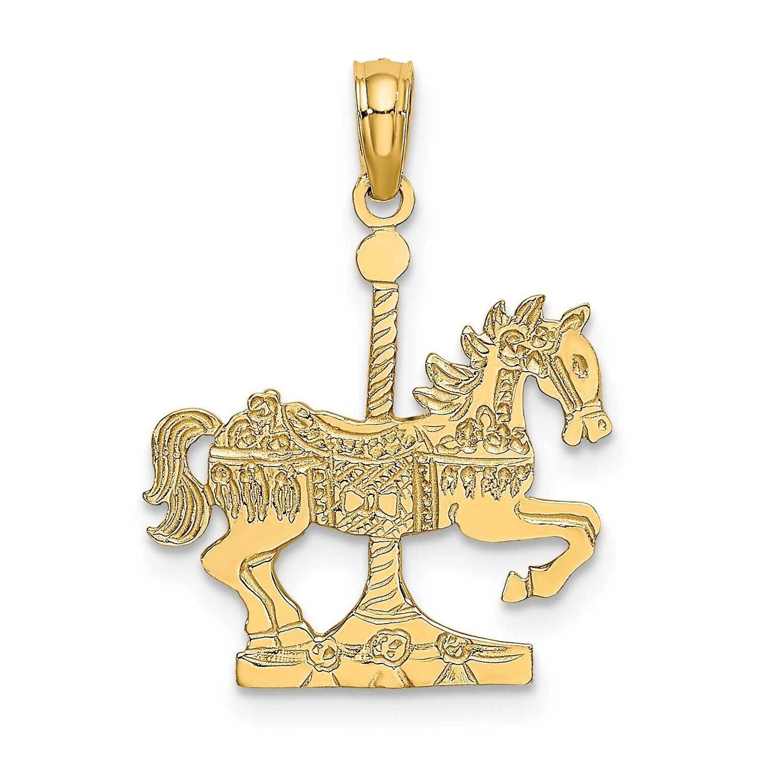 Carousel Horse Charm 14k Gold K6435, MPN: K6435, 637218000180