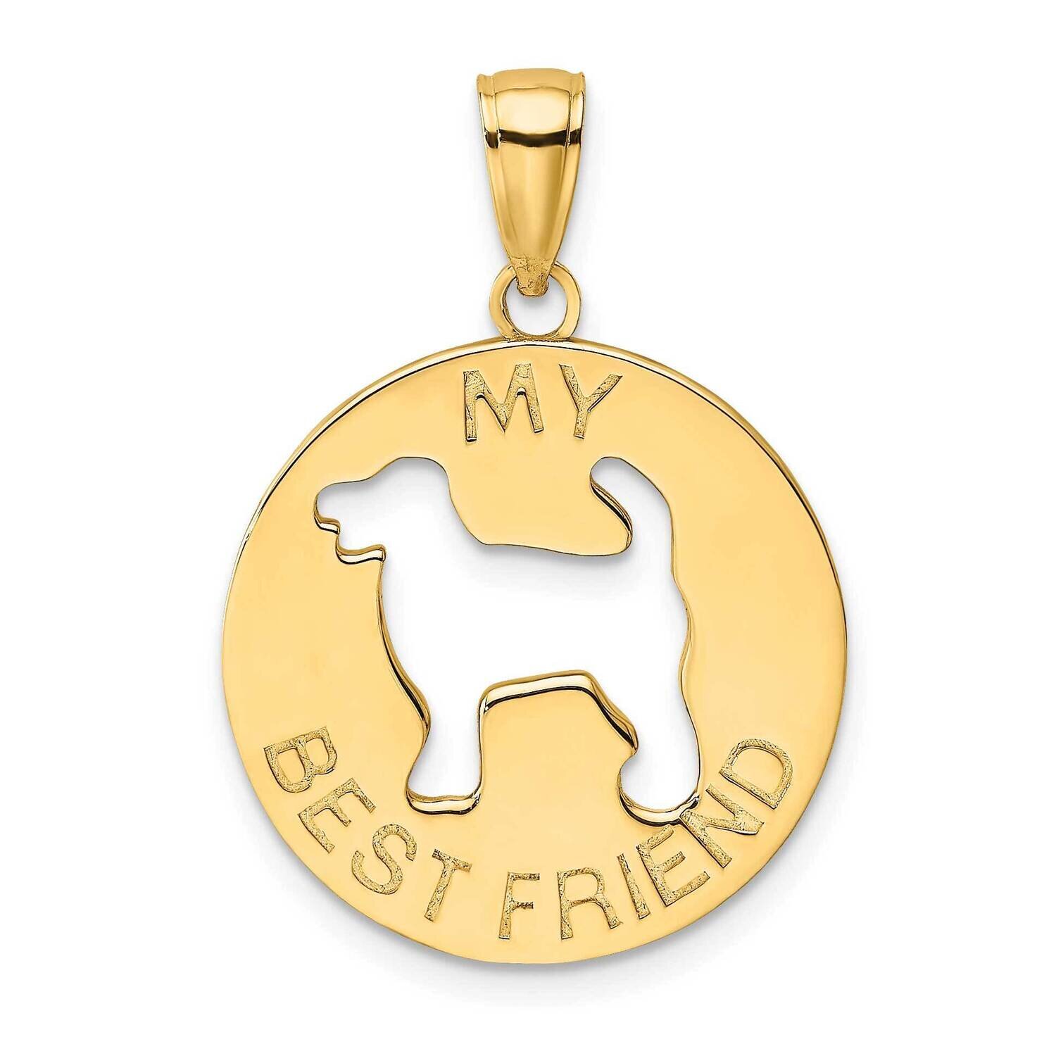 My Best Friend with Dog Charm 14k Gold K6456, MPN: K6456, 637218141098