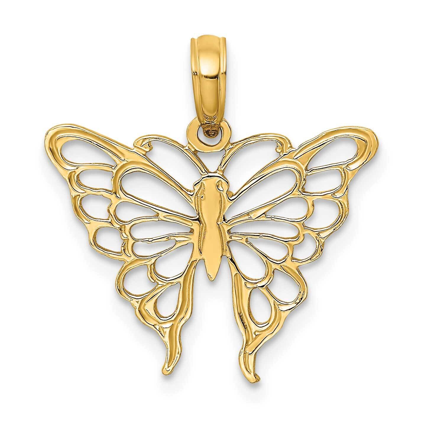Butterfly Charm 14k Gold K6537