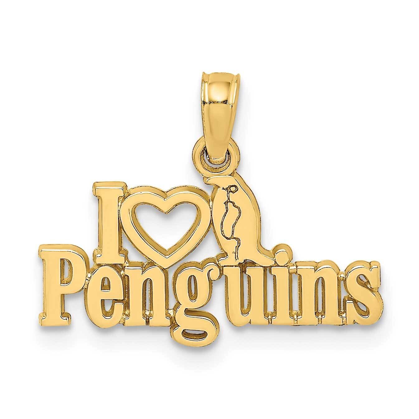 I Heart Penguins with Penguin Charm 14k Gold K6613, MPN: K6613, 637218116386