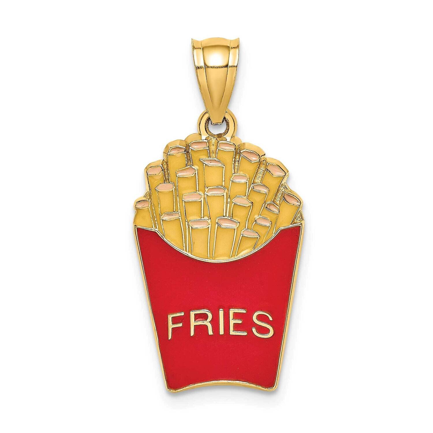 French Fries Charm with Enamel 14k Gold K6801, MPN: K6801, 637218123254