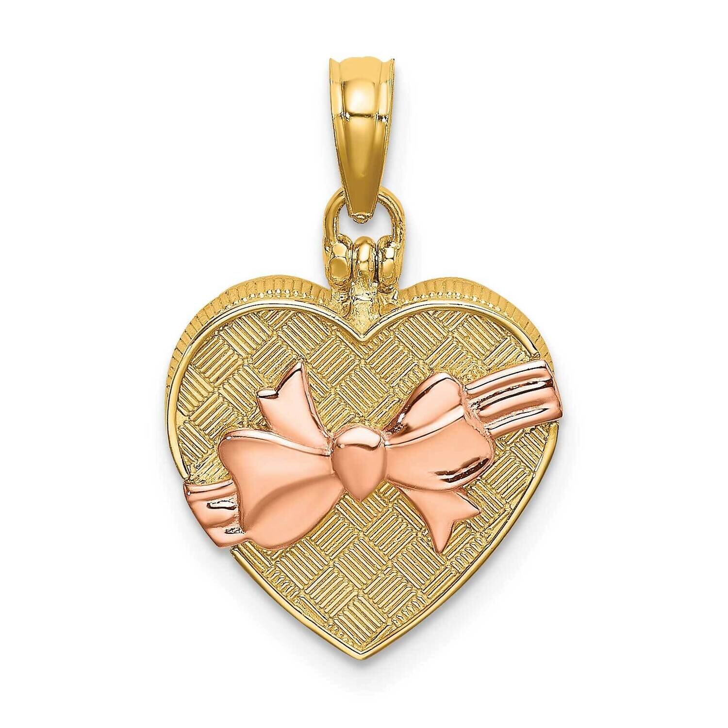 3-D Candy Box with I Love You Inside Charm 14k Two-tone Gold K6956, MPN: K6956, 637218132416