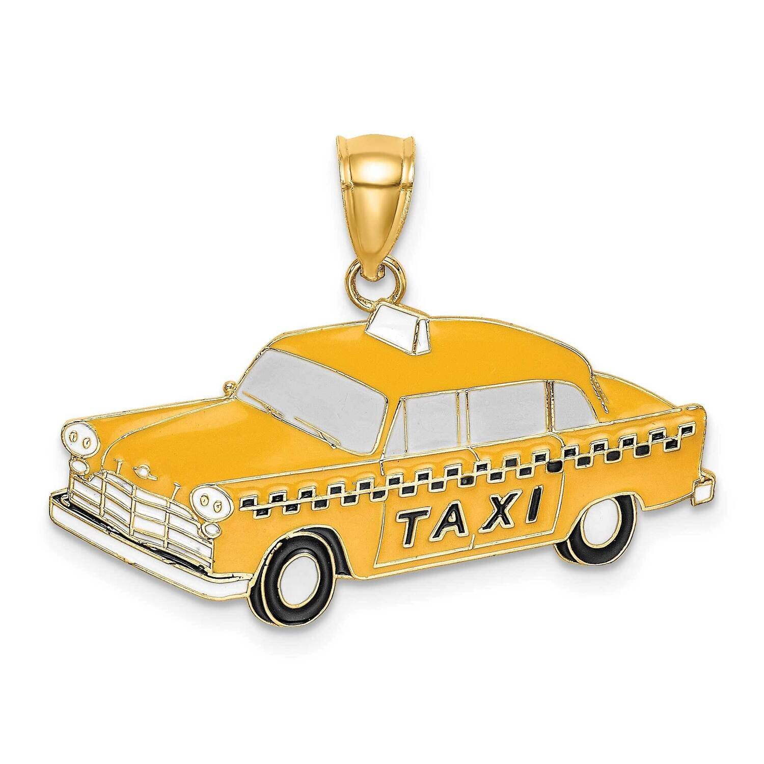 Taxi Charm 14k Gold Enamel K7061, MPN: K7061, 637218142446