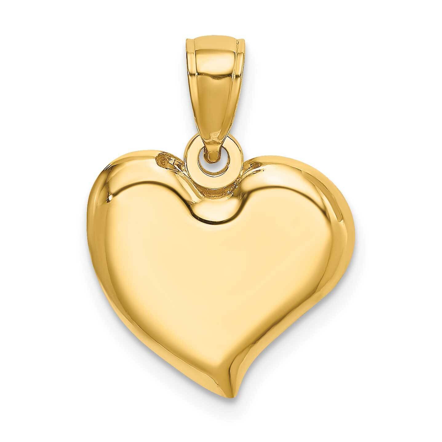 Polished Teardrop Heart Charm 14k Gold 2-D K7117, MPN: K7117, 637218188338