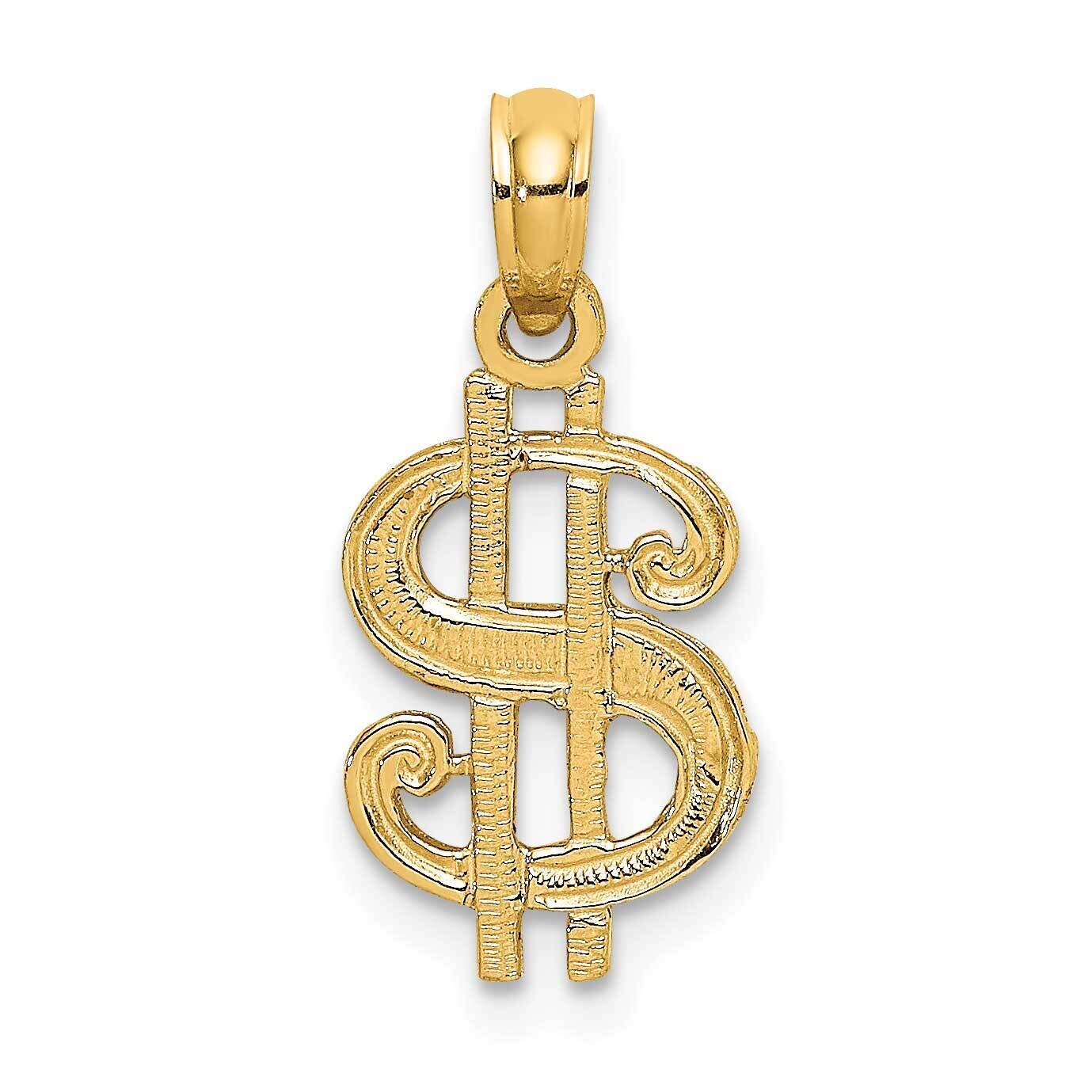 Dollar Sign Charm 14k Gold K7136, MPN: K7136, 637218008513