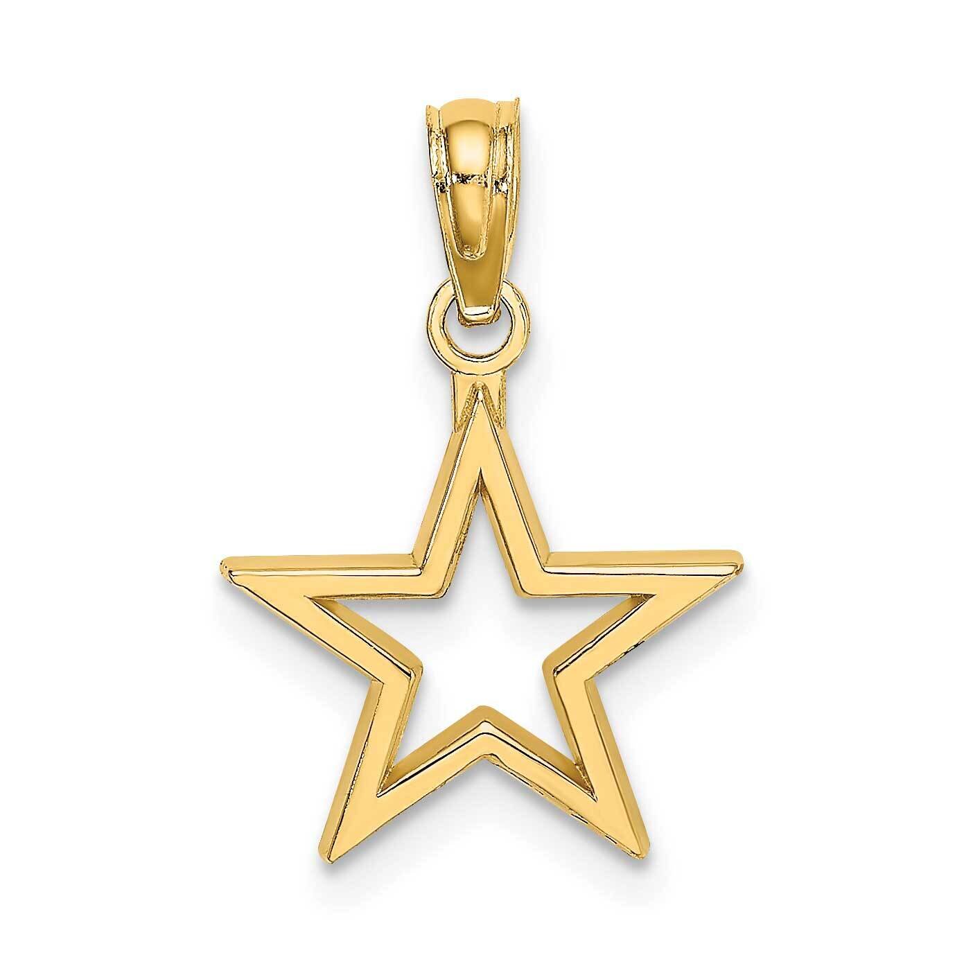 Star Charm 14k Gold Cut-out K7141, MPN: K7141, 637218008582