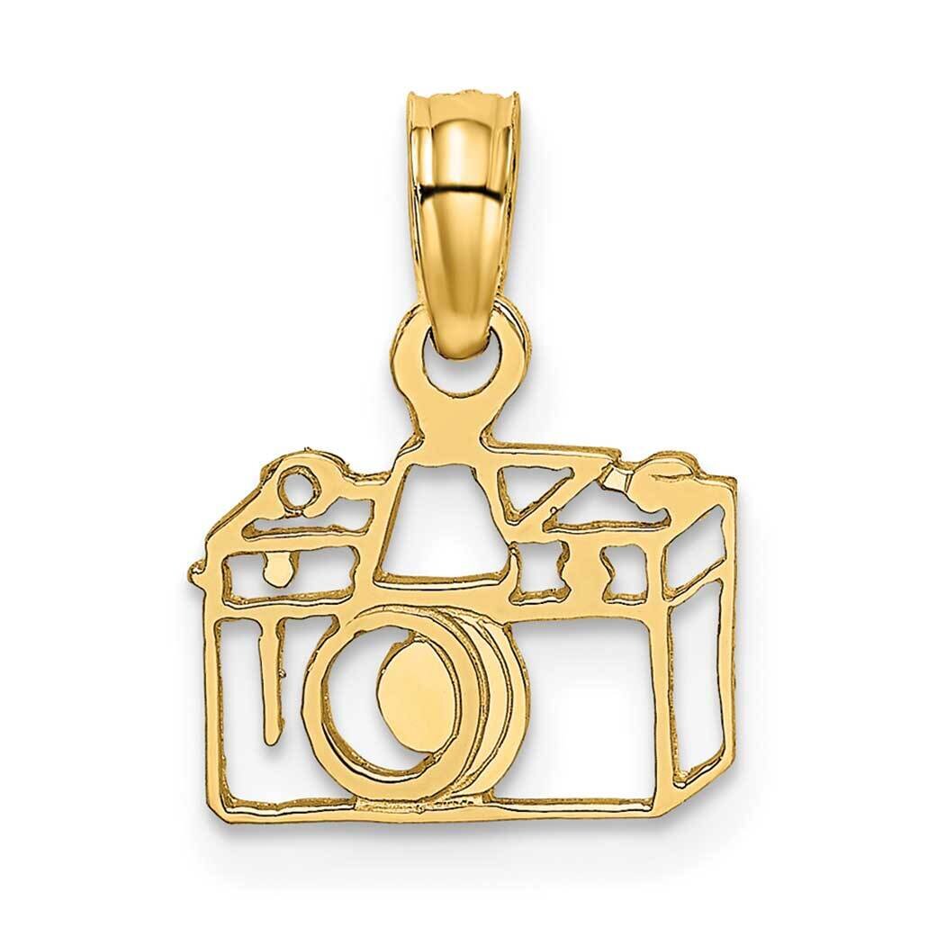 Flat Cut-Out Camera Charm 14k Gold K7155, MPN: K7155, 637218008797
