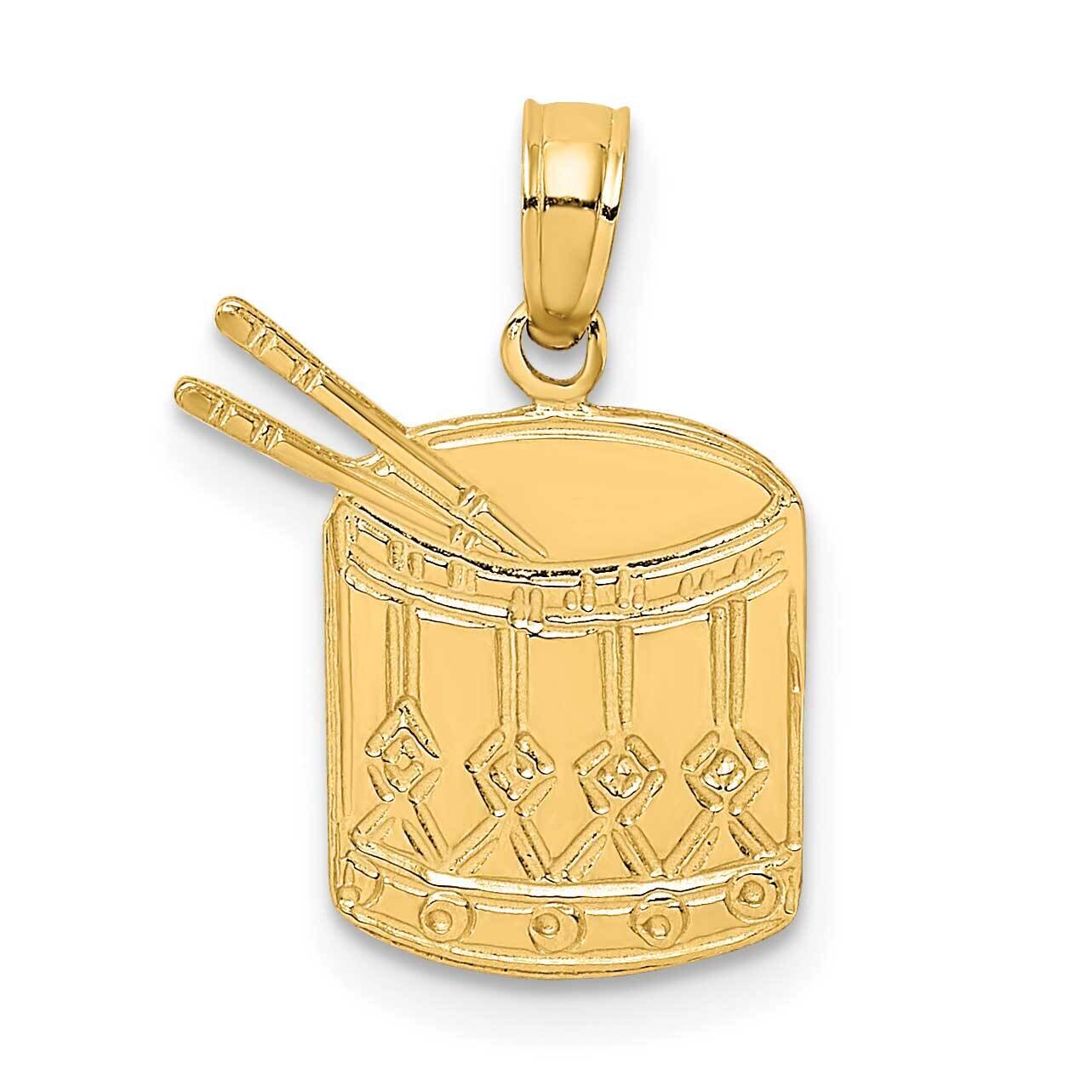 Drum Sticks Charm 14k Gold Polished K7186, MPN: K7186, 63721803855