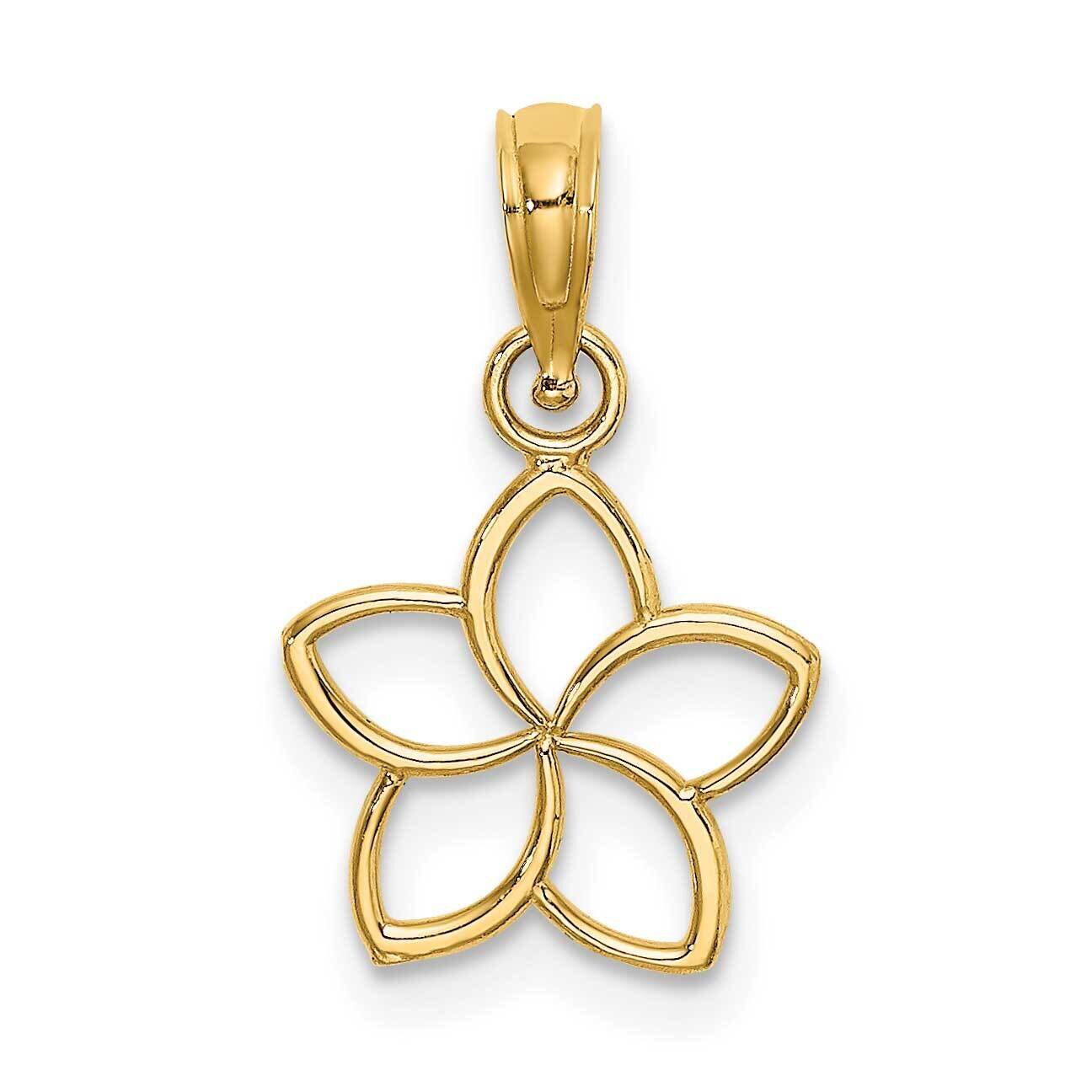 Cut Out Flower Charm 14k Gold K7188, MPN: K7188, 637218039067