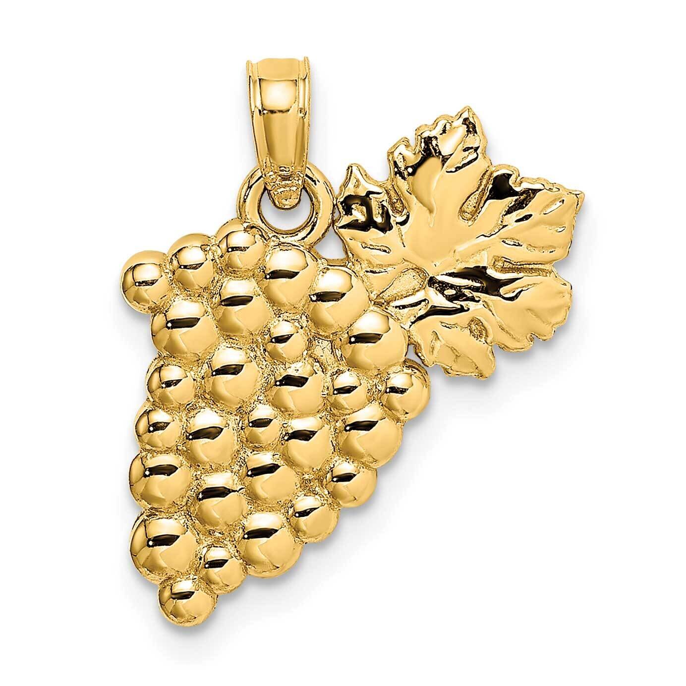 Bunch of Grapes Charm 14k Gold 2-D K7193, MPN: K7193, 637218180639