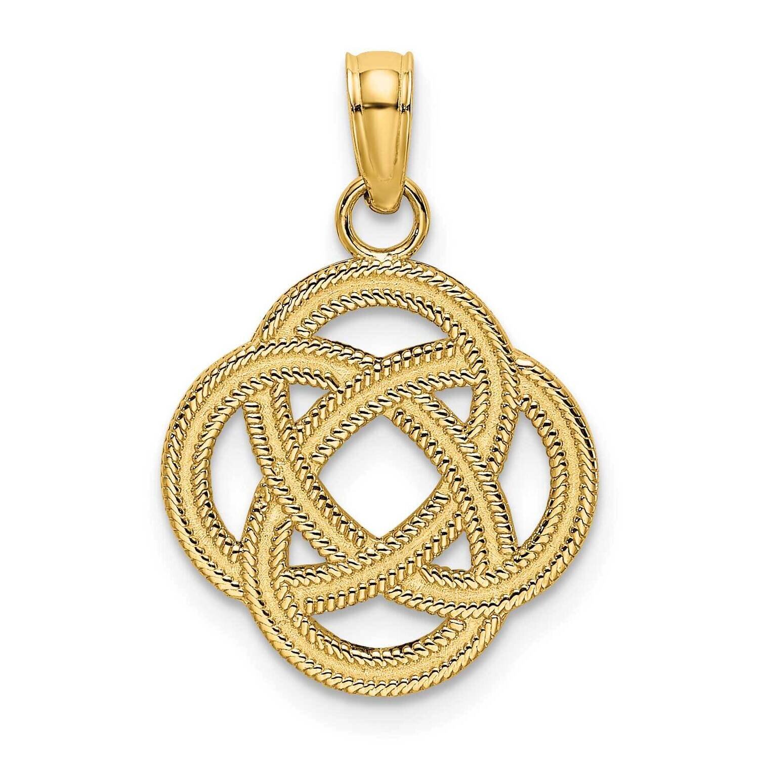 Sm Celtic Eternity Knot Circle Charm 14k Gold K7214, MPN: K7214, 637218051625