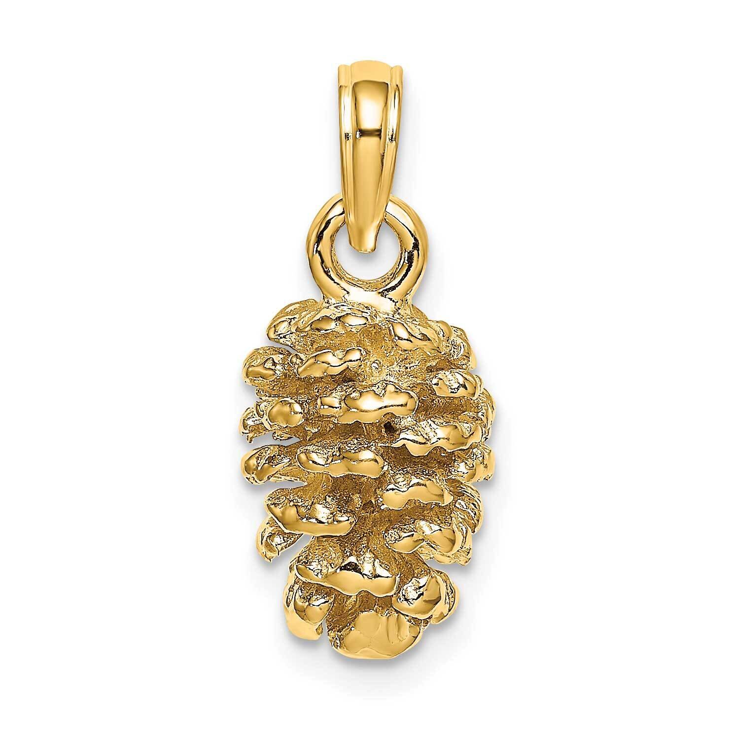 Pinecone (2 of 2) 14k Gold 3-D K7217