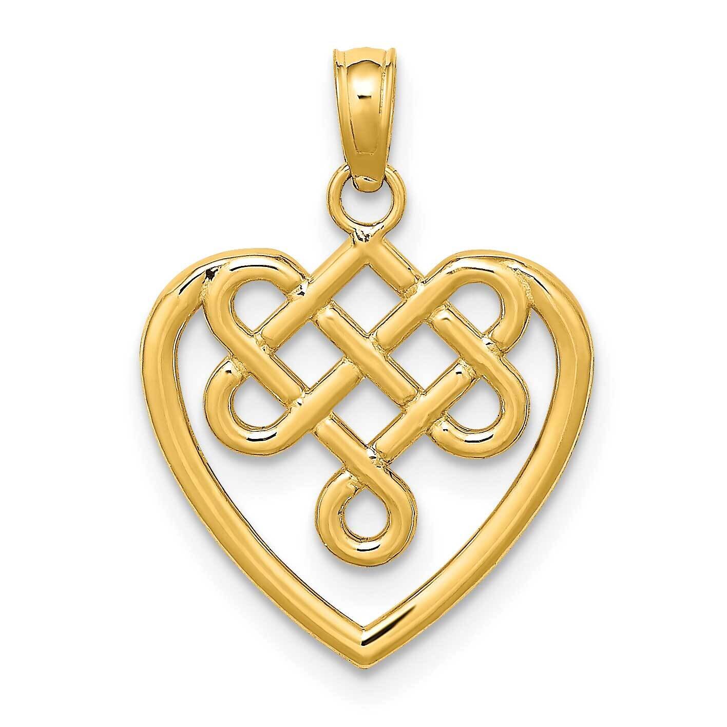 Sm Celtic Knot Heart Charm 14k Gold K7228, MPN: K7228, 637218062522