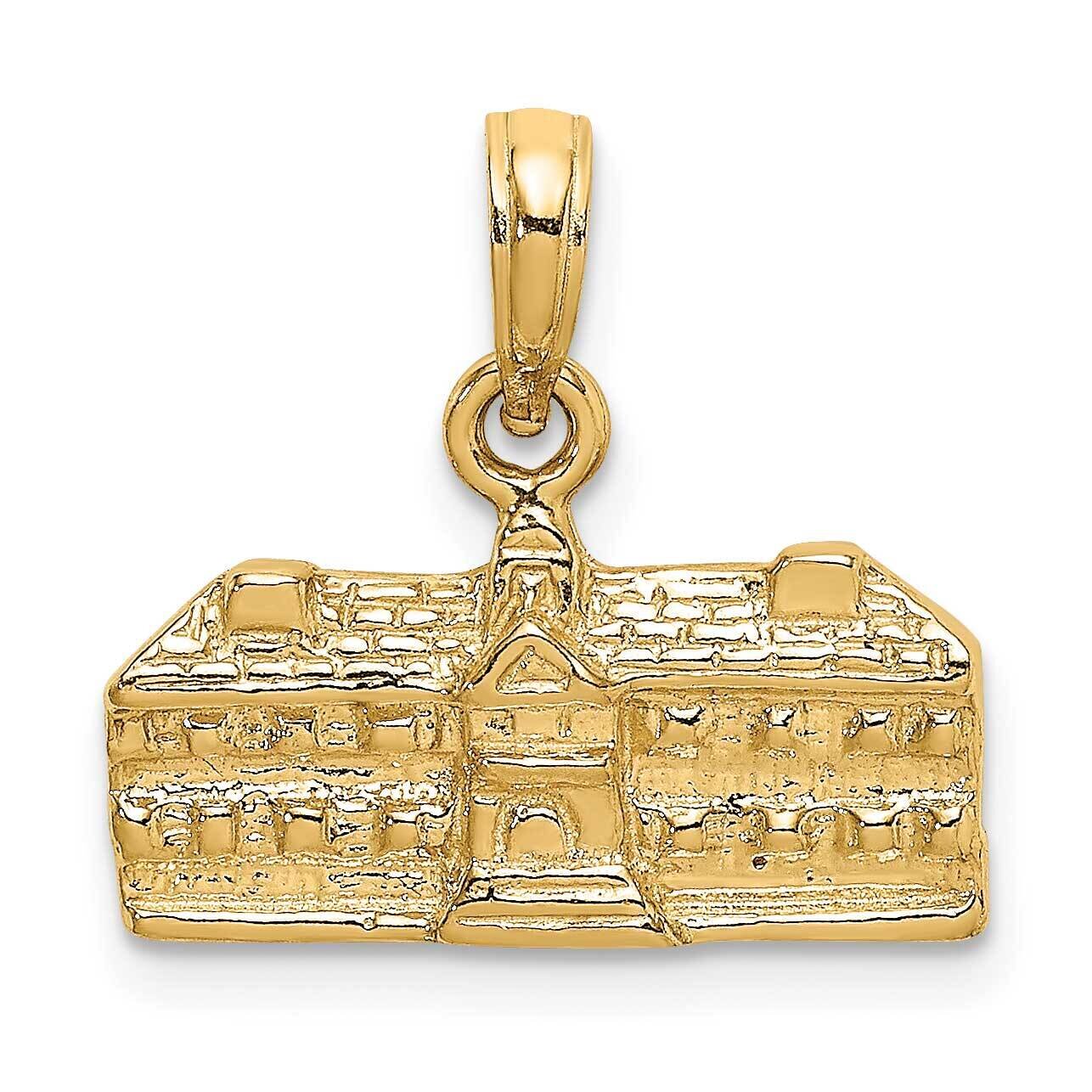 Wren Buildings Williamsburg Va Charm 14k Gold 3-D K7241, MPN: K7241, 637218066698