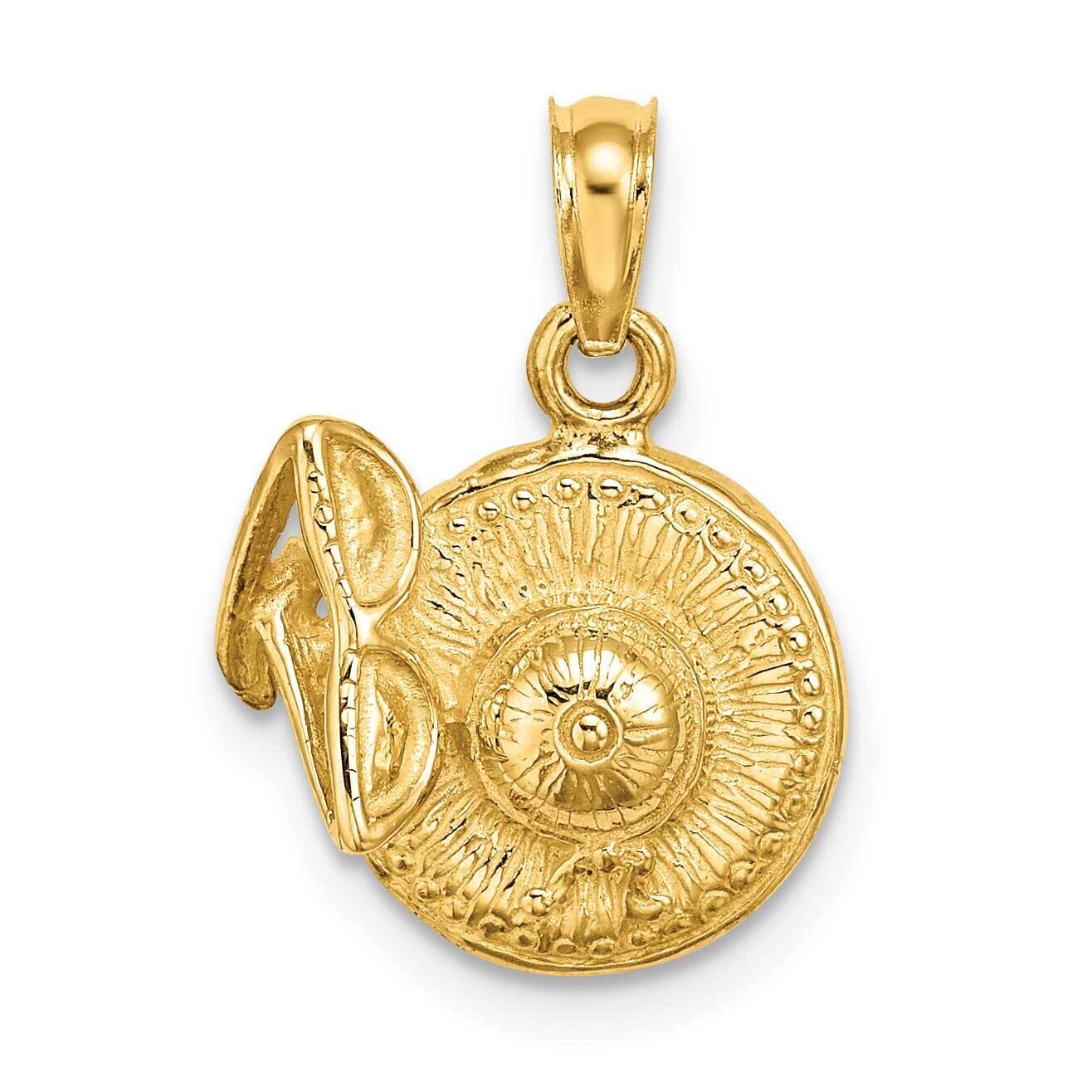 Sunhat with Sunglasses Charm 14k Gold 3-D K7257, MPN: K7257, 637218075744