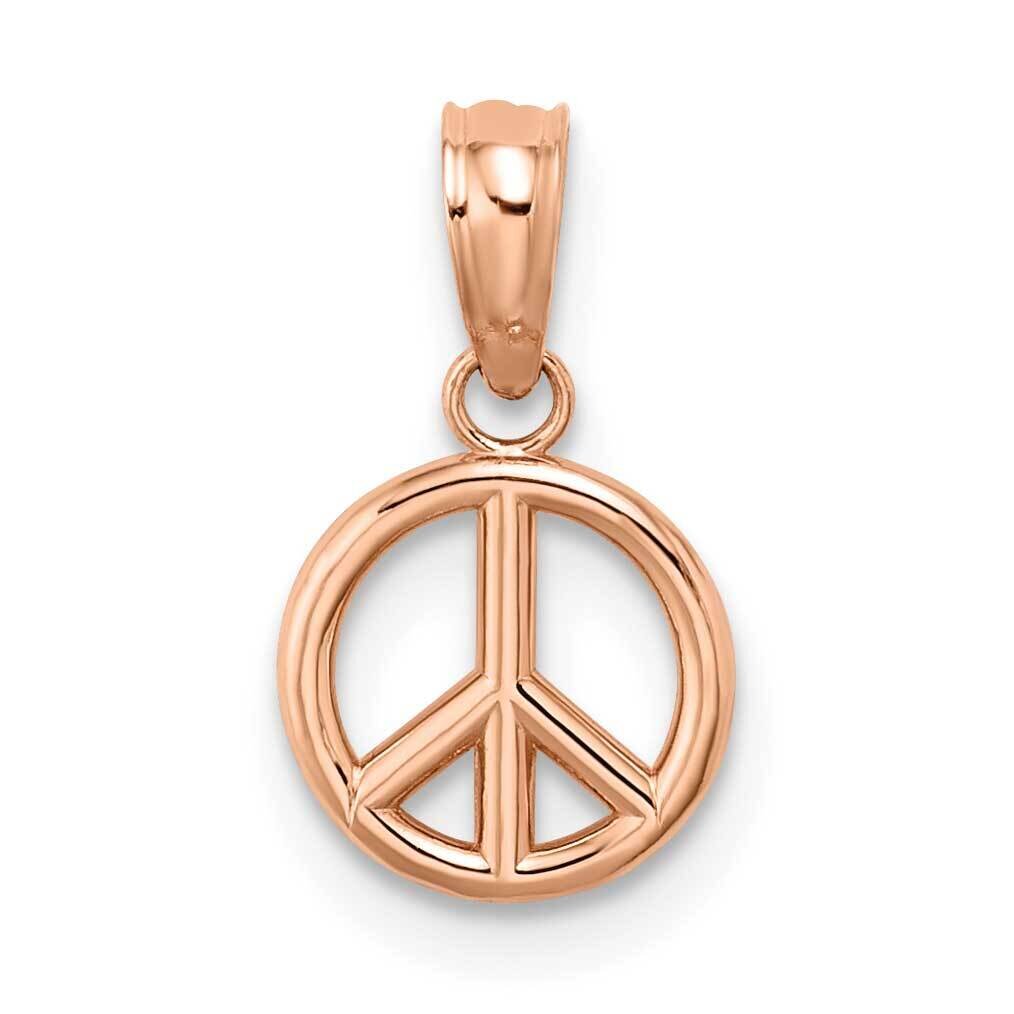 Peace Symbol Charm 14k White Gold 3-D K7357R, MPN: K7357R, 637218177936