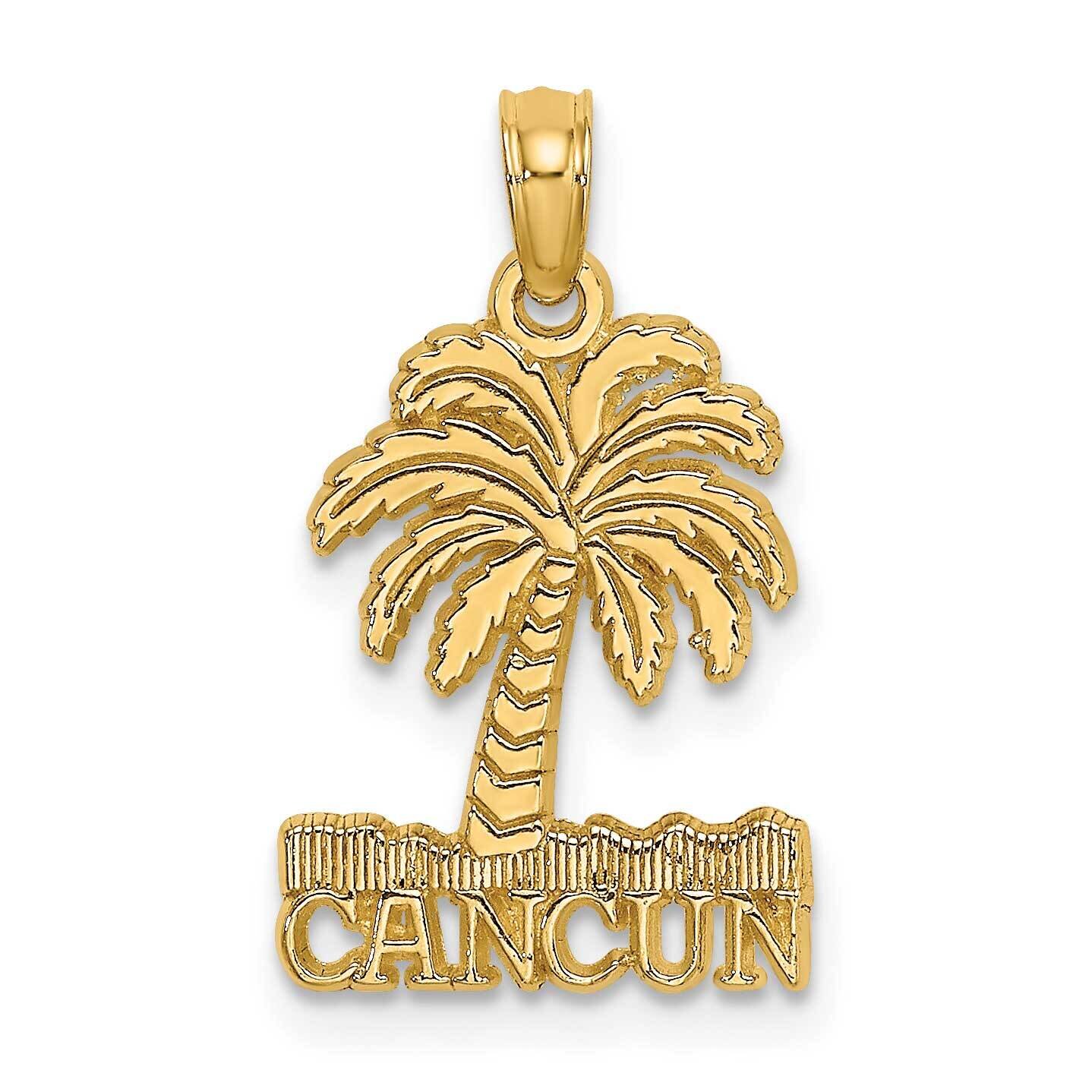 Cancun Under Palm Tree Charm 14k Gold K7580
