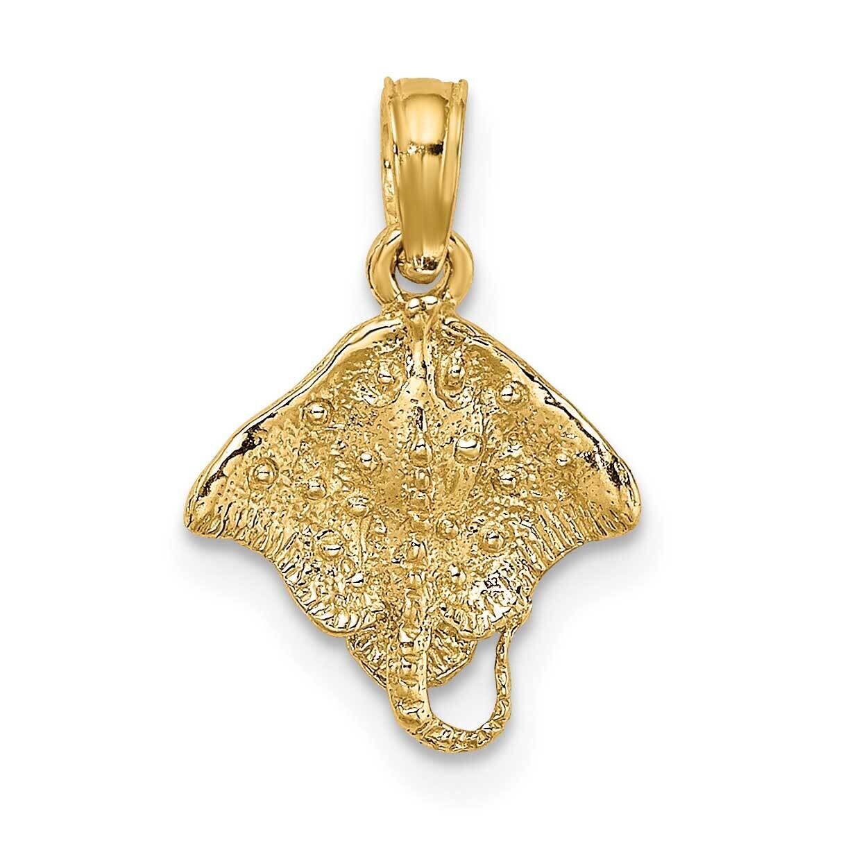Stingray Charm 14k Gold 2-D K7624, MPN: K7624, 63721801165