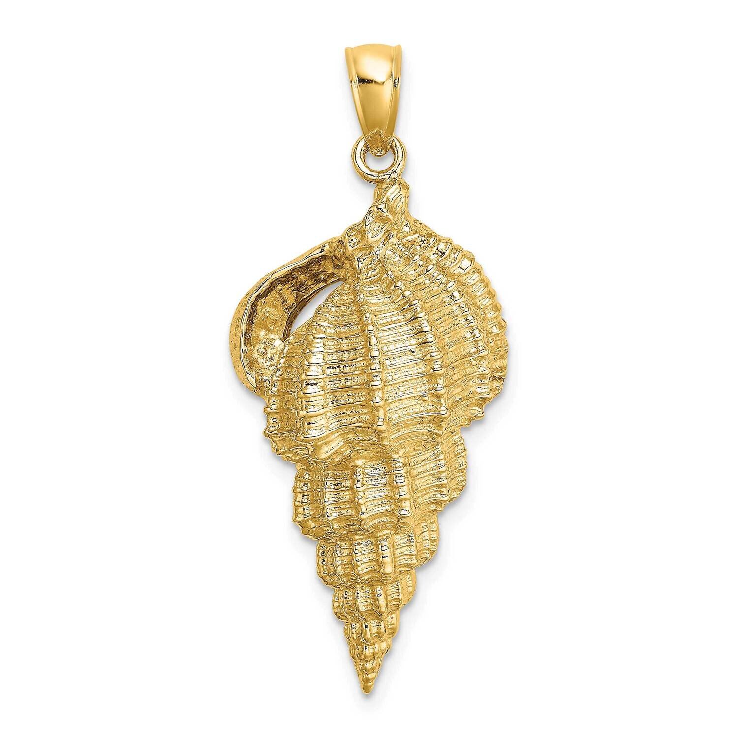 Common Wentletrap Shell Charm 14k Gold 2-D K7634, MPN: K7634, 637218011797