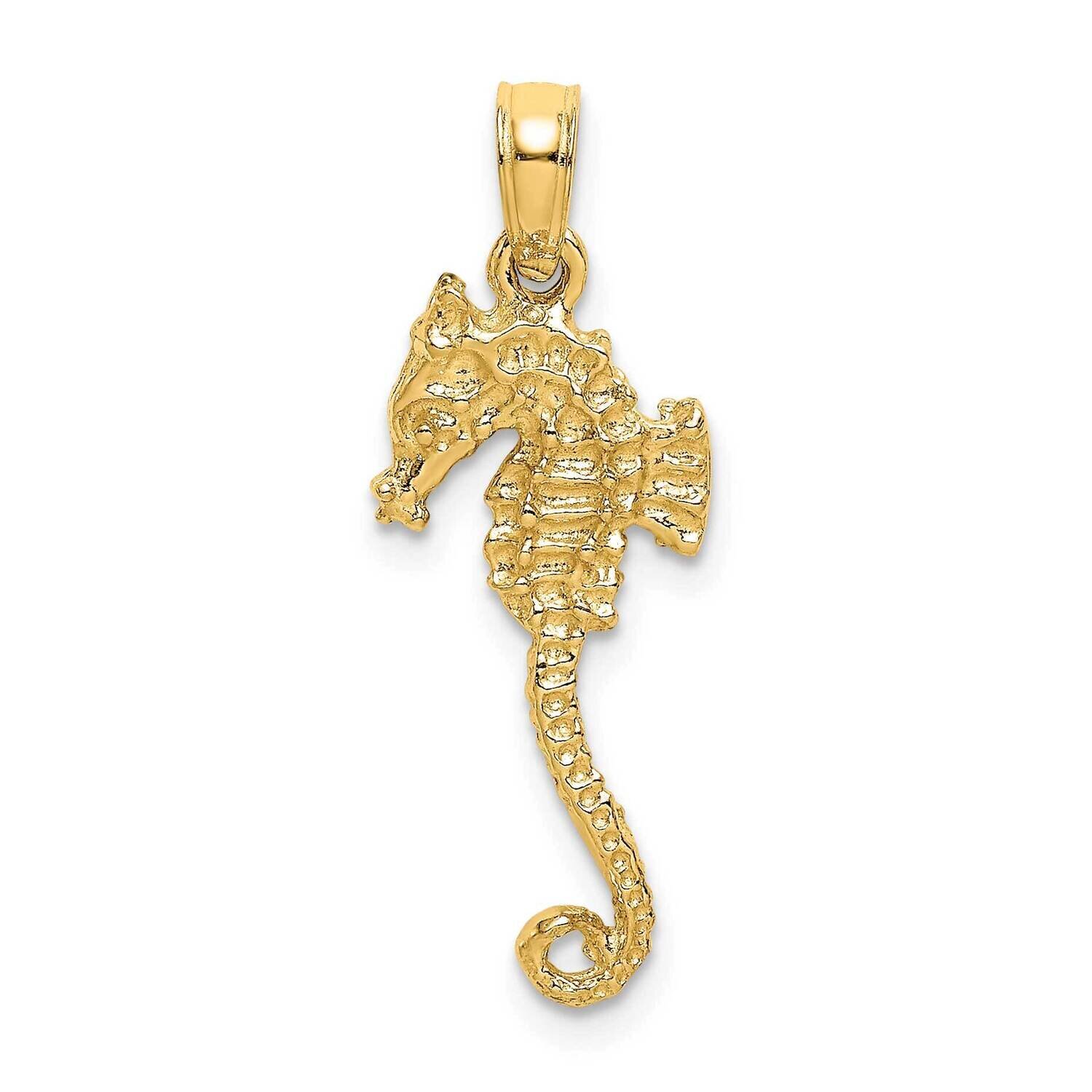 Thin Tail Charm 14k Gold 3-D Textured K7659, MPN: K7659, 637218012176
