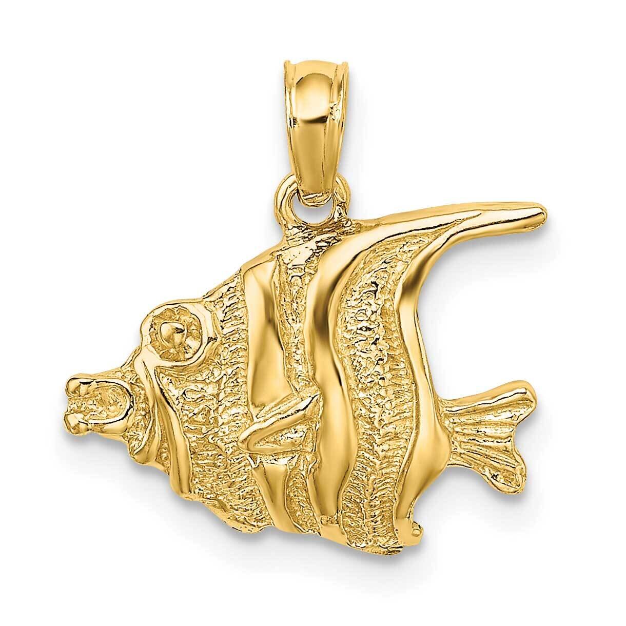 Fish Charm 14k Gold Polished &amp; Engraved K7669, MPN: K7669, 63721801233