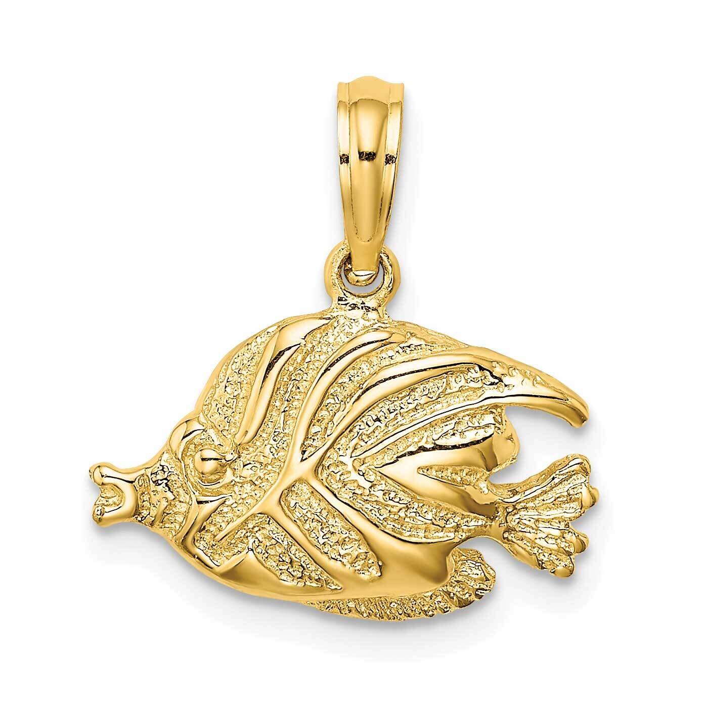 Fish Charm 14k Gold Polished &amp; Engraved K7686, MPN: K7686, 637218012510