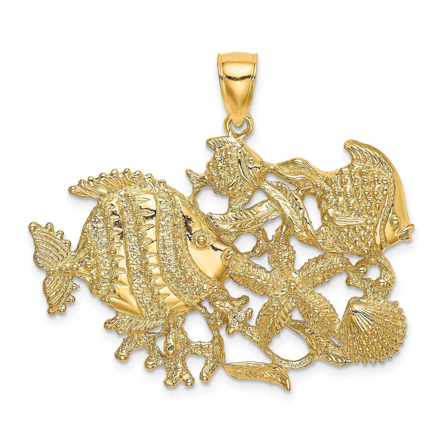 Aquarium Charm 14k Gold Polished &amp; Textured K7694, MPN: K7694, 637218012619
