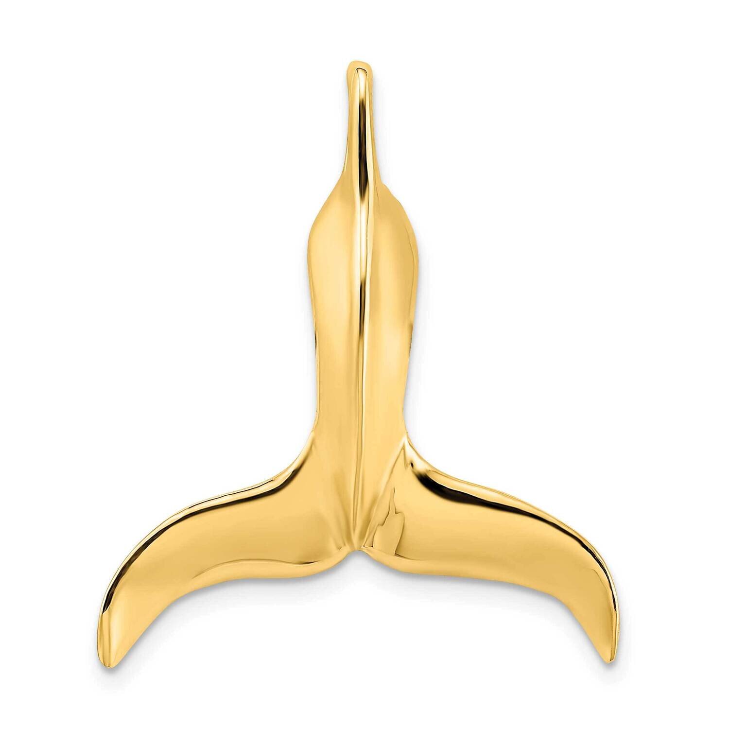 Polished Whale Tail Charm 14k Gold 3-D K7713, MPN: K7713, 637218012824