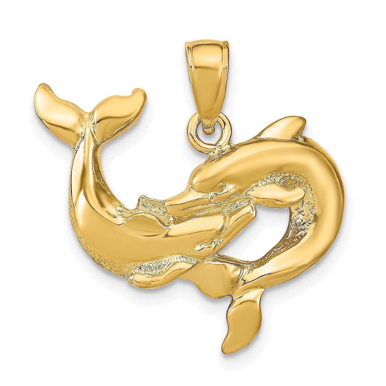 Dolphins Pendant 14k Gold K7724, MPN: K7724, 63721801295
