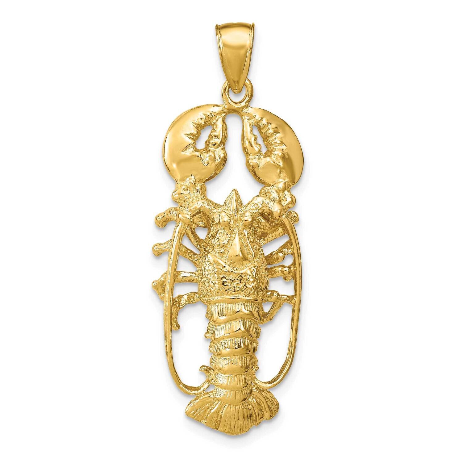 Lobster Pendant 14k Gold K7787, MPN: K7787, 677937294224