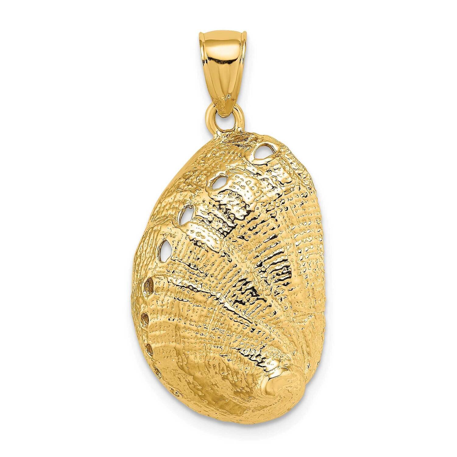 Abalone Shell Charm 14k Gold 2-D K7794, MPN: K7794, 637218035779