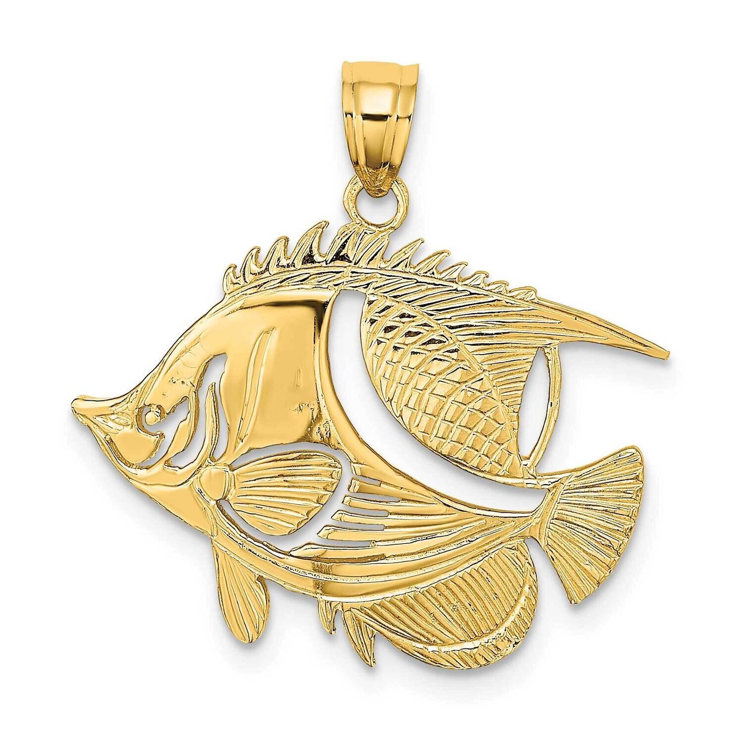 Fish Charm 14k Gold K7807, MPN: K7807, 637218038442