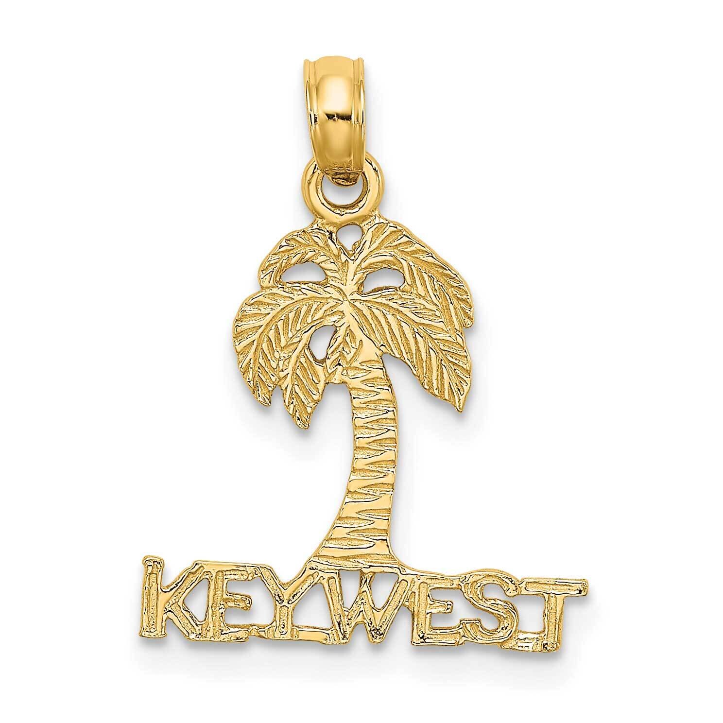 Key West Palm Tree Charm 14k Gold K7879, MPN: K7879, 637218043736