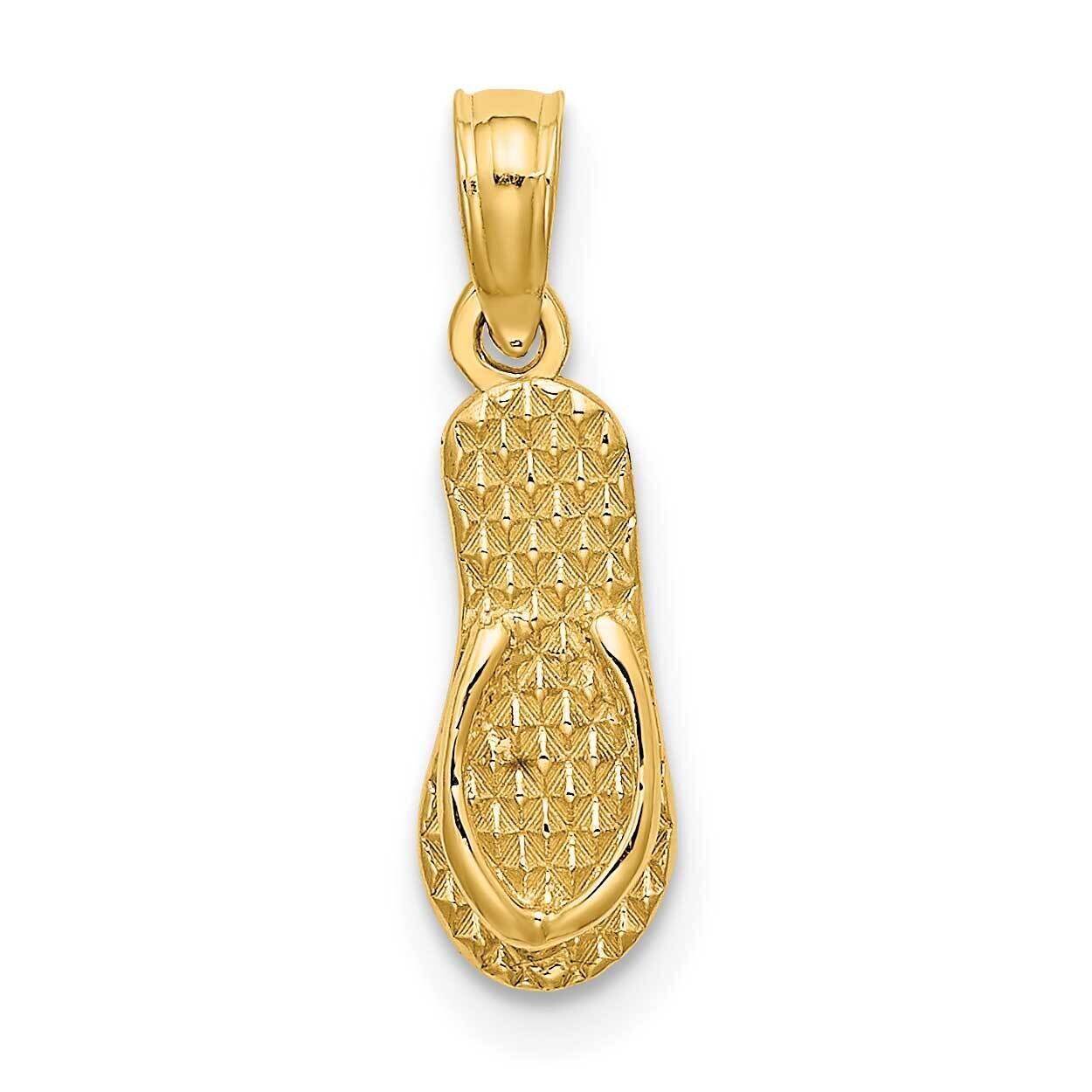 Lbi Single Flip-Flop Charm 14k Gold K7943, MPN: K7943, 637218142200