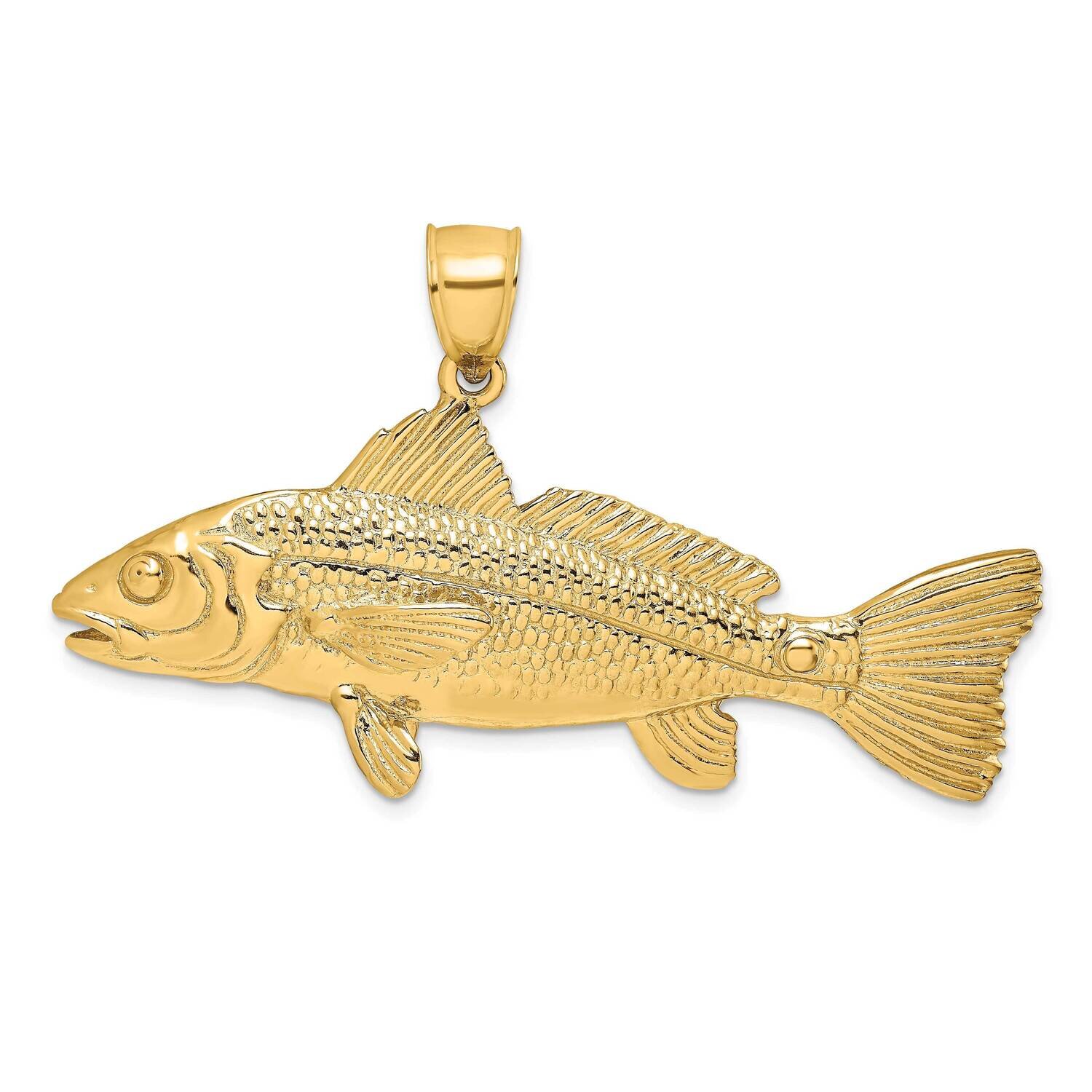 Red Fish Charm 14k Gold 3-D K7954, MPN: K7954, 637218048236