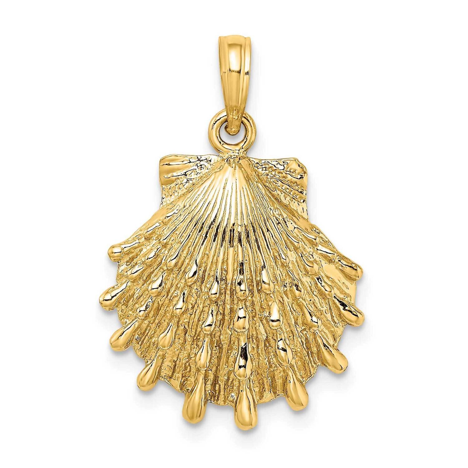 Lions Paw Shell Charm 14k Gold K7965, MPN: K7965, 637218048861